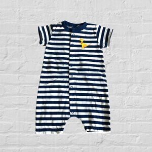 NWOT Hering Baby Short Sleeve Snap Up Romper